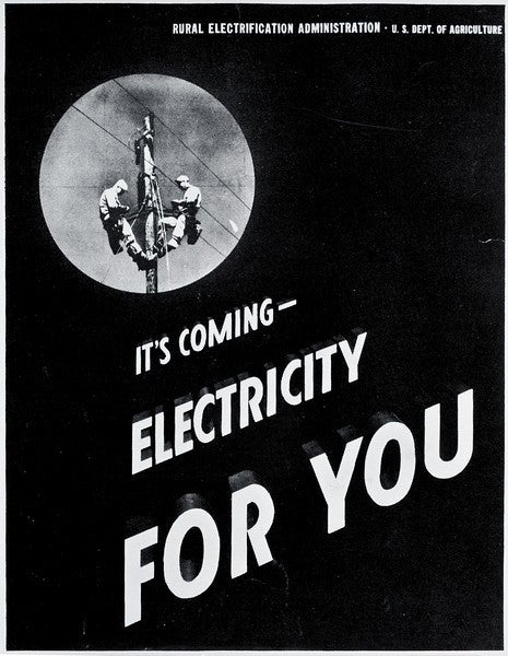 electricity for you REA poster