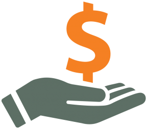 dollar sign in hand