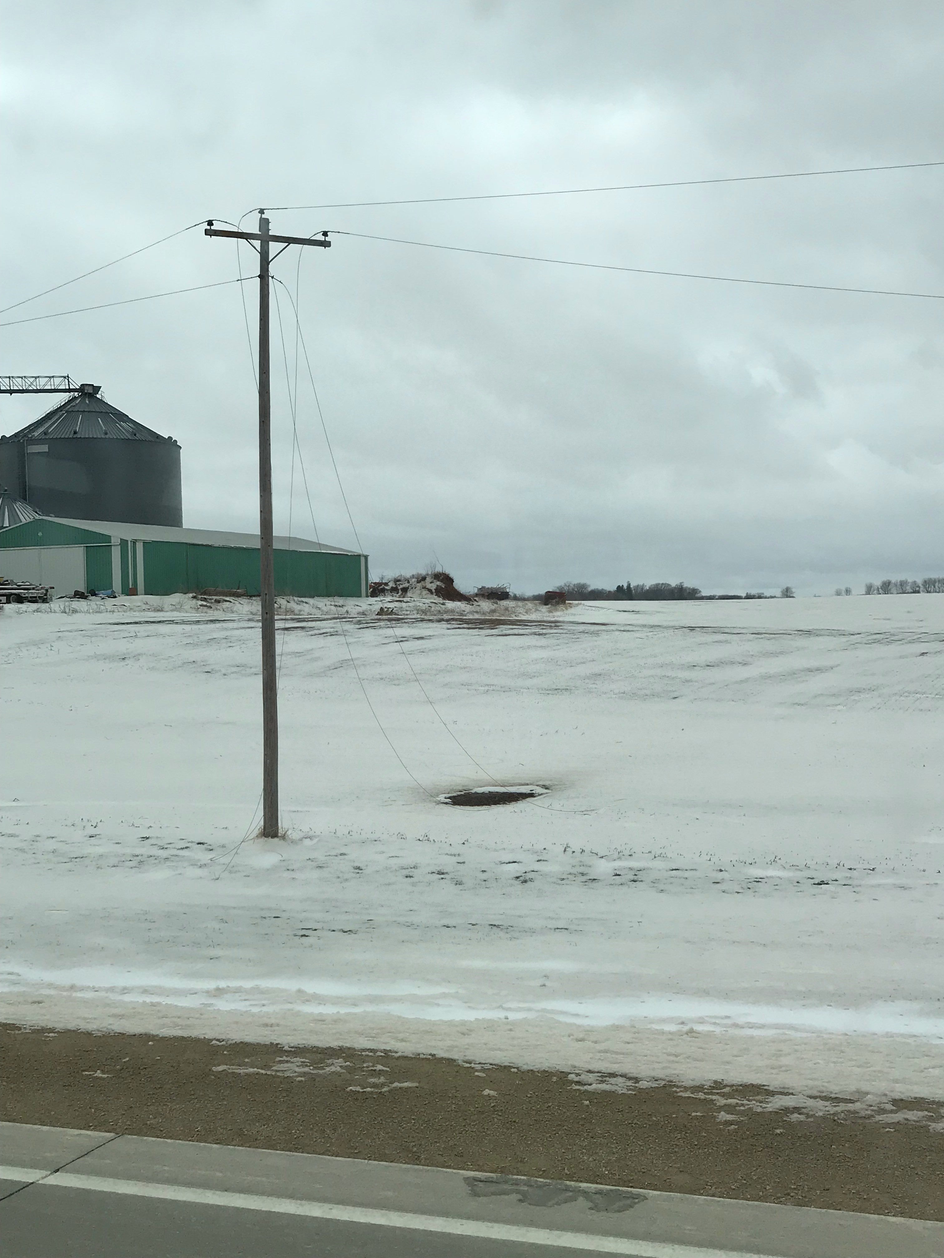 photo showing downed power lines