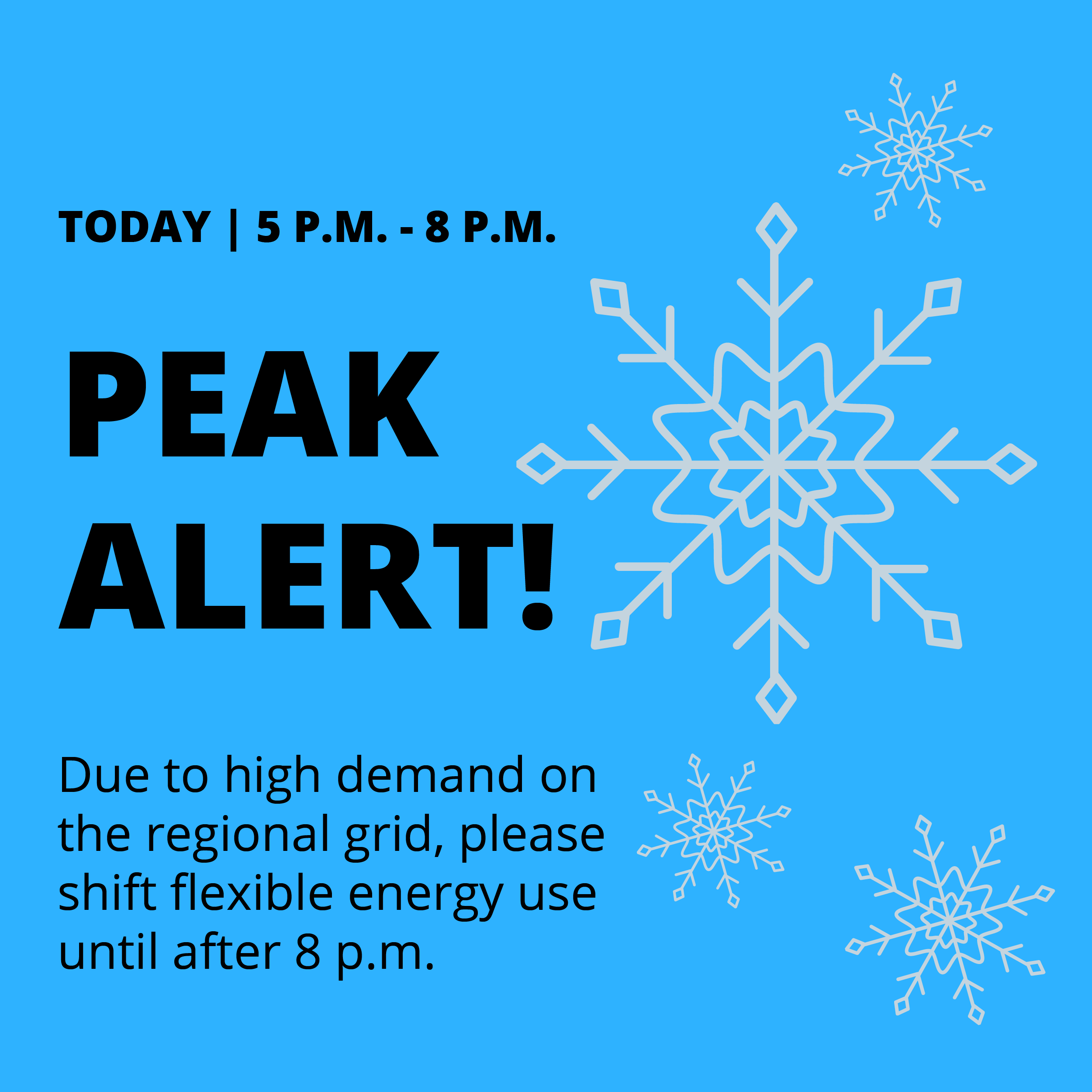 peak alert graphic