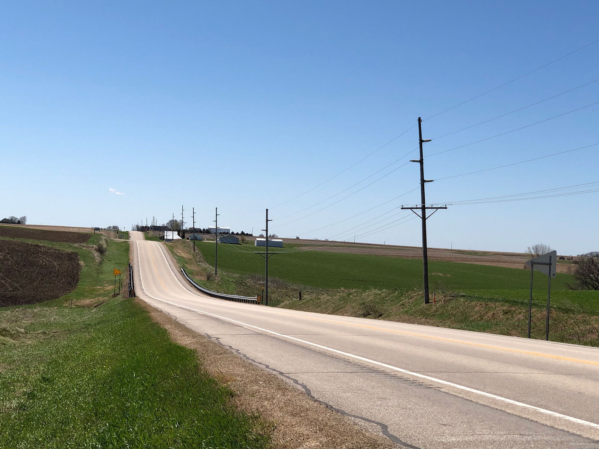 photo showing transmission line outside Rushford